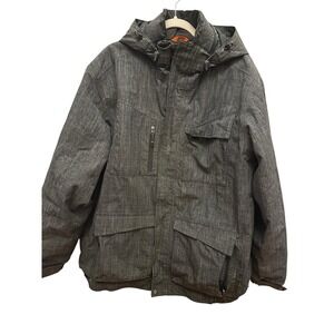 Nike ACG Coat Men's XL Gray Outer Layer Fit Storm‎ 3 Hooded Winter Jacket Ski